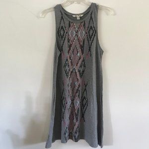 Billabong sleeveless dress w/ ikat pattern
